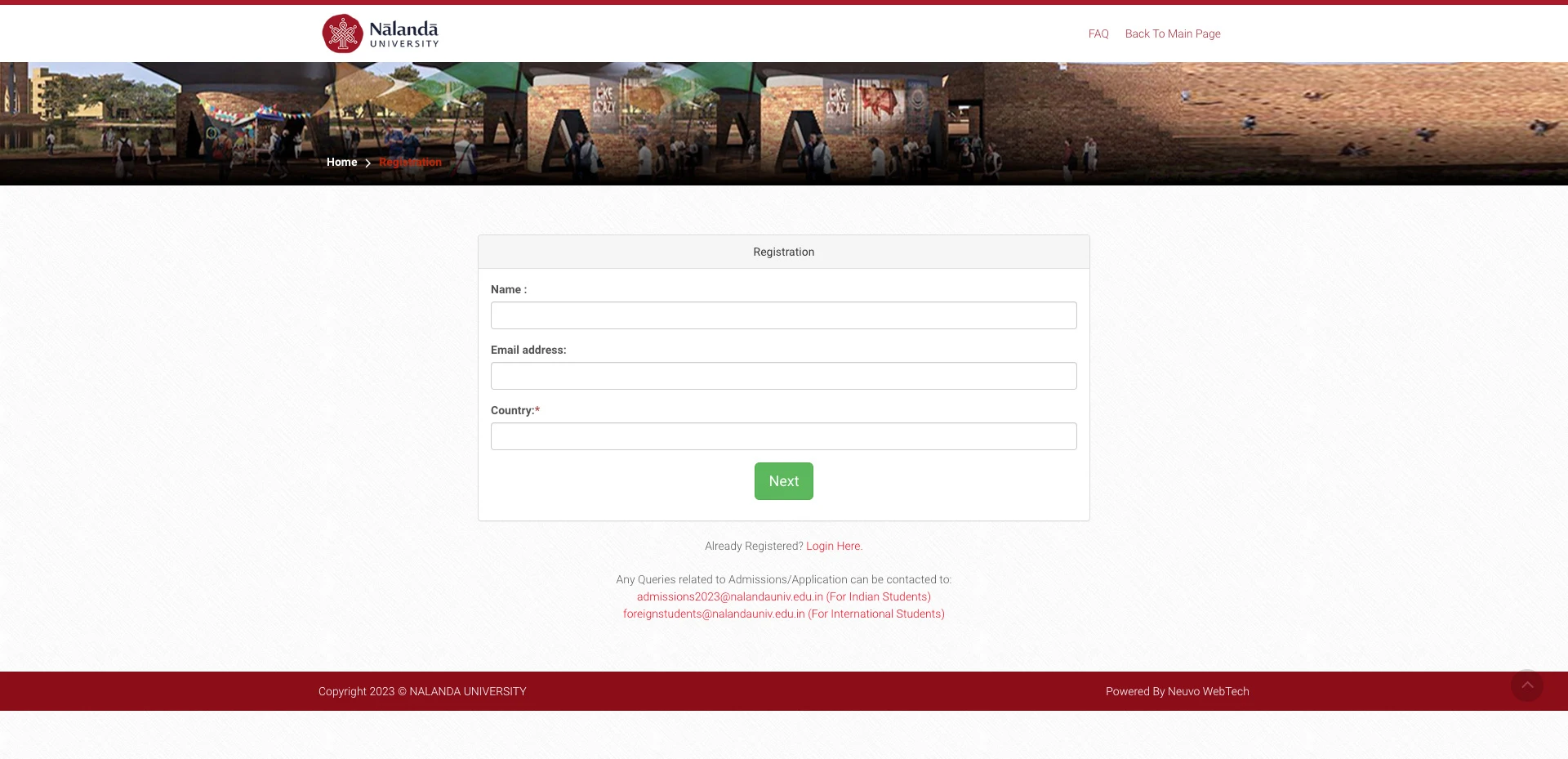 Transforming Admissions: Nalanda University’s Seamless Online Application Portal 